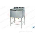 Floor Type Dual Basket Deep Fryers Commercial For Kitchen ,